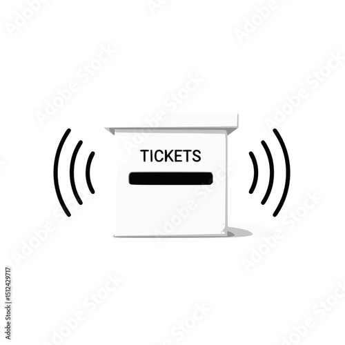 Ticket booth with contactless payment, for websites and apps