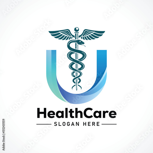 Healthcare, Medical, doctor, Treatment, wellness logo design