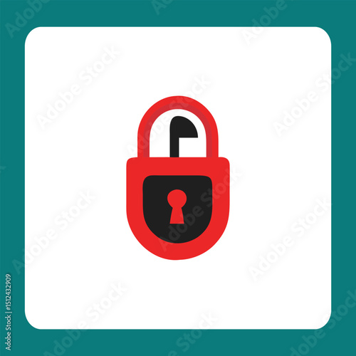 lock icon vector illustration