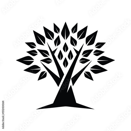 silhouette of tree
