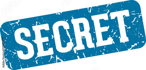 secret rectangular sign. secret stamp