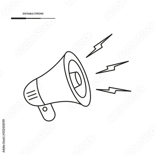Megaphone Icon Vector Design.
