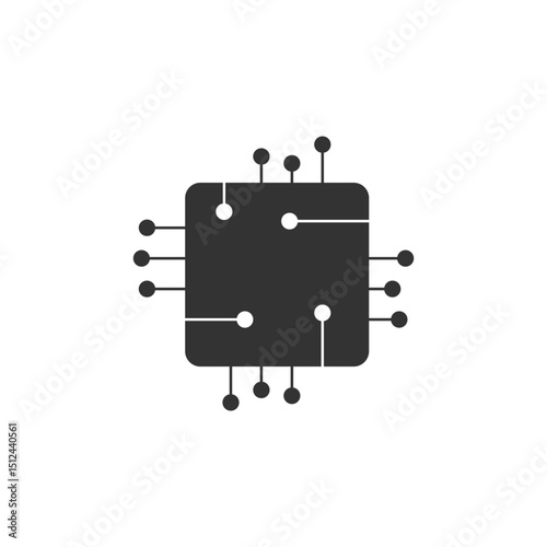 Microchip Icon Vector Design.