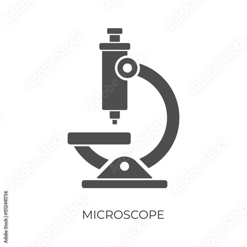 Microscope Icon Vector Design.