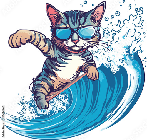 cat on the sea