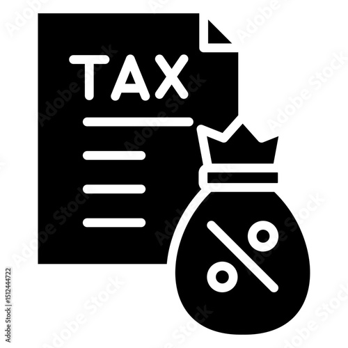 Tax Glyph Icon