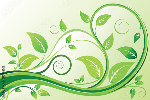 Elegant wavy green background with a spring like feel featuring smooth lines and vibrant colors suitable for various design projects
