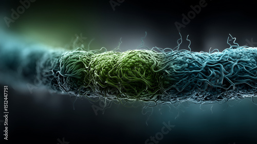 Artistic depiction of a cell membrane with detailed lipids  