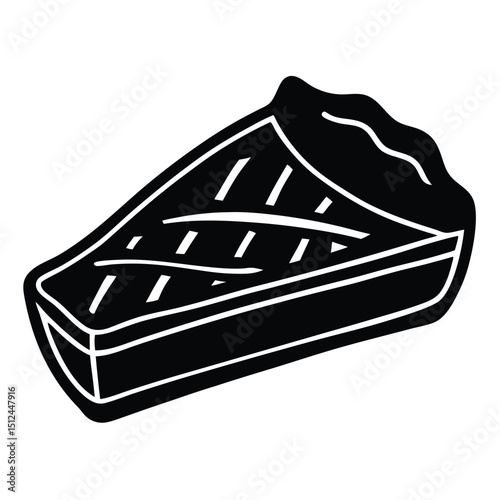 Delicious Pie Slice A Sweet Treat Illustration
