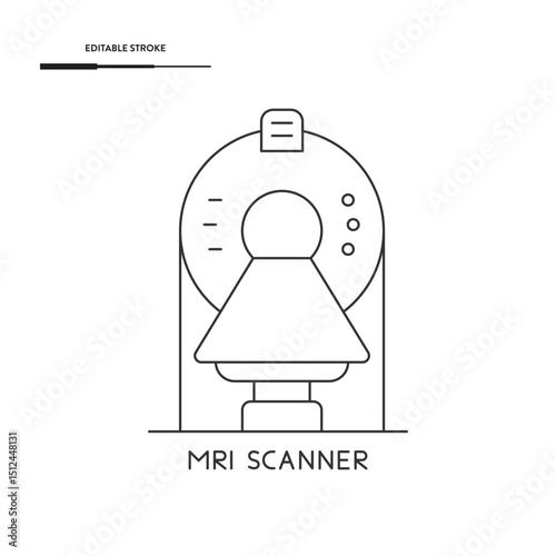 MRI Scanner Icon Vector Design.