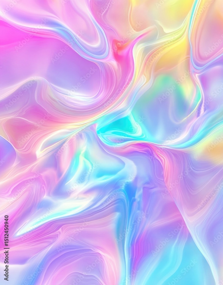 Obraz premium Holographic rainbow foil iridescent texture abstract hologram background