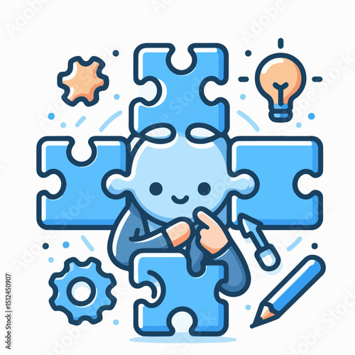 puzzle vector illustration