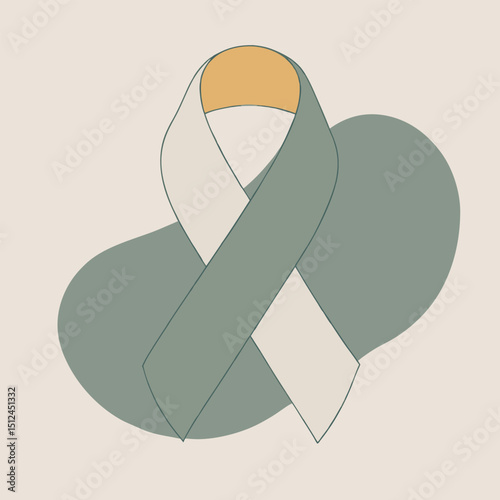 Awareness Ribbon Symbol of Hope and Support