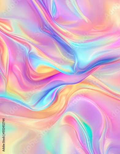 Holographic rainbow foil iridescent texture abstract hologram background. High quality photo