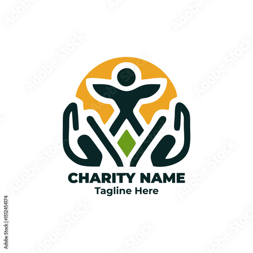 Charity logo, donation design, nonprofit symbol, humanitarian branding, fundraising emblem, kindness icon, volunteer badge, outreach graphic, social cause illustration for community support projects