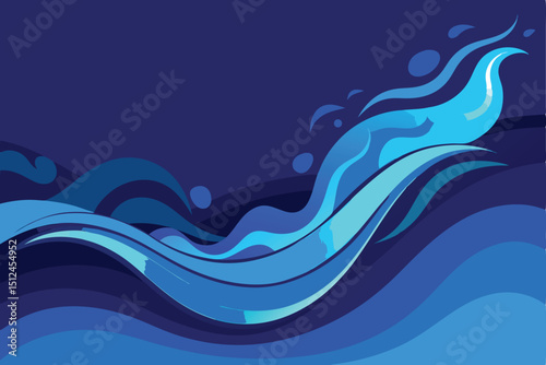 Abstract background design featuring a dynamic blue smoke wave effect perfect for modern presentations website headers and creative graphic projects