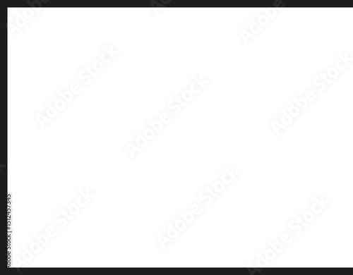 A thick outlined horizontal rectangle with one missing side and no side opening.