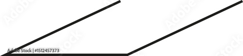 A thick outlined long horizontal rectangle with sharply sloping sides and no side opening.