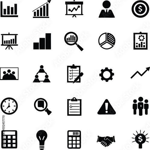 Business Icons – Victor Edition | Multi-Format, Pixel-Perfect Icons