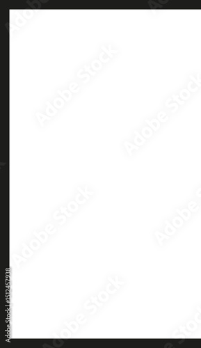 A thick outlined simple square missing one side with no additional details.