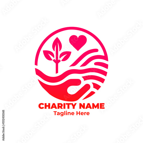 Charity logo, social cause icon, donation branding, humanitarian emblem, nonprofit badge, volunteer design, fundraising graphic, kindness symbol, outreach illustration for mission and event projects