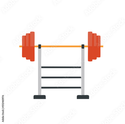Weightlifting barbell rack gym fitness exercise strength training