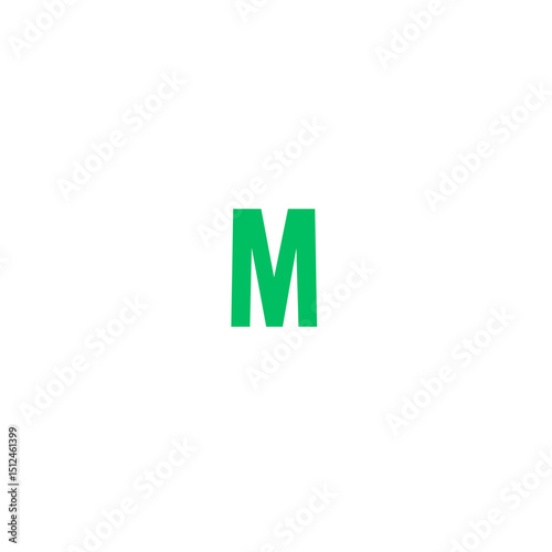 capital letter M SVG file 2d