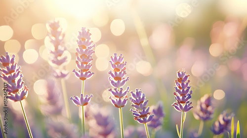 Lavender Field At Sunset