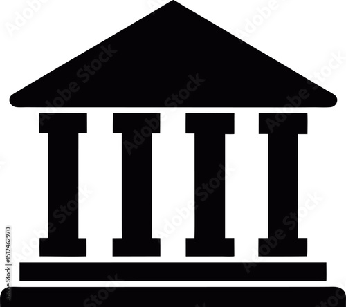 greek column vector illustration