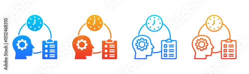 Self Management icon sheet multiple style collection