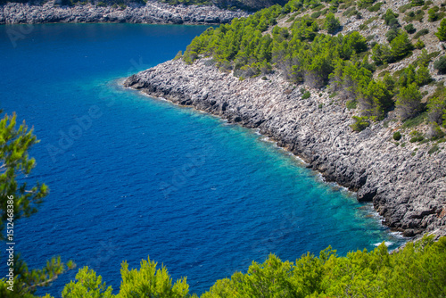 Foto Beautiful Lastovo island coastline in Croatia