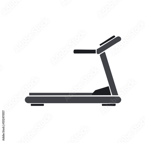 Modern treadmill icon fitness gym equipment workout machine