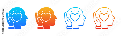 Empathy icon sheet multiple style collection