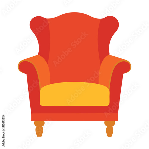 armchair isolated on white