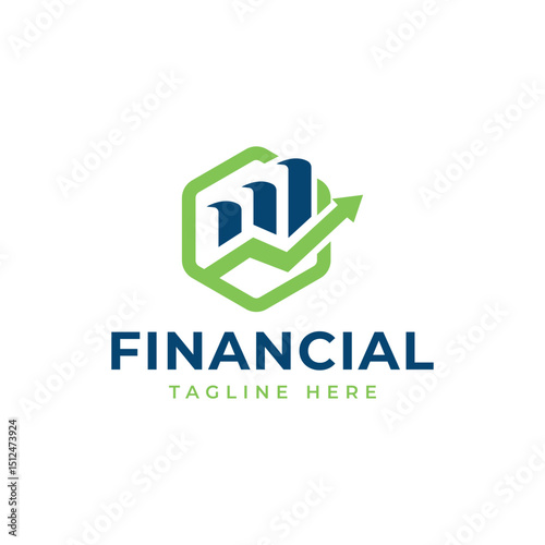 finance business accounting logo design financial marketing graph arrow growth