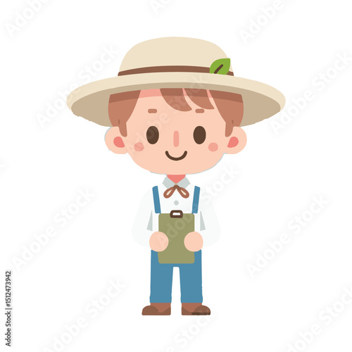 illustration design of a farmer