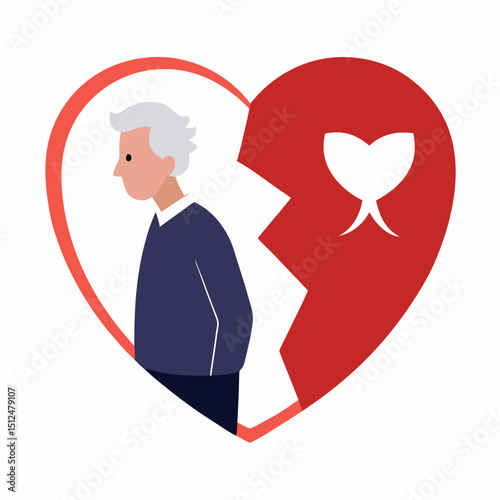 World Elder Abuse Awareness Day Vector - Senior Care, Protection, Compassion, Support Concept