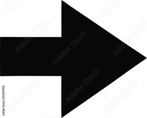 Free Download Long arrow. arrow pointing right site. large arrow pointing right. Bold thine long arrow. Vector illustration.  - GFXLoad