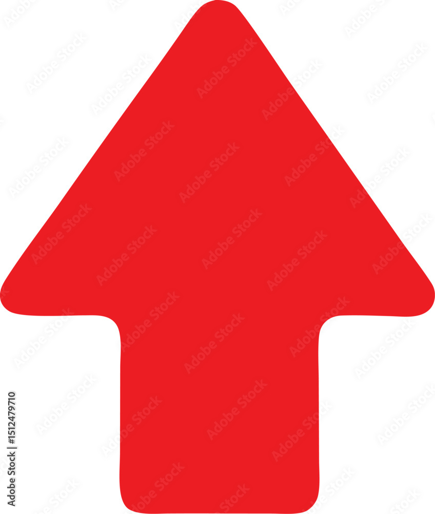red arrow up icon