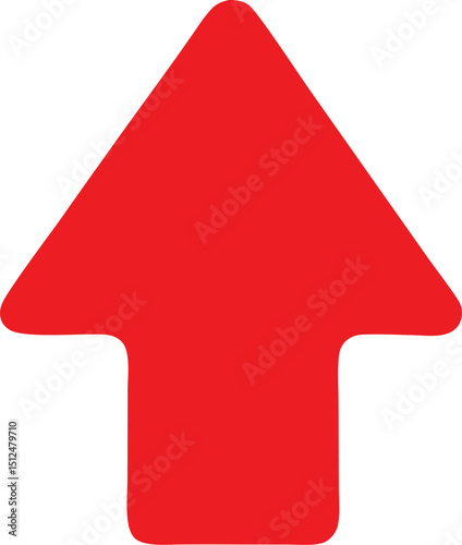 red arrow up icon