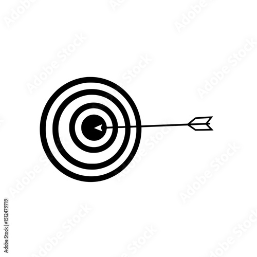 Target arrow success goal achievement focus strategy aim business dartboard marketing bullseye concept center 100