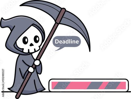 Deadline with grim reaper icon