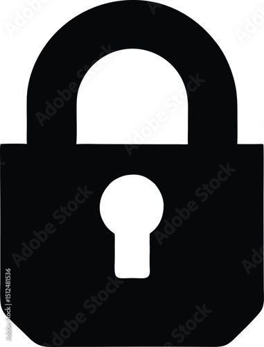Double locking steel padlock with a long shackle