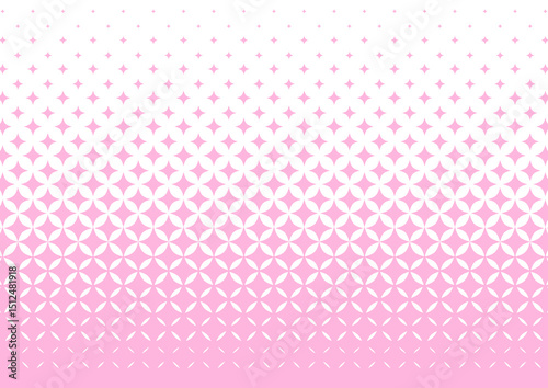シンプルでかわいいキラキラのハーフトーンのピンク背景　ベクター　素材	
