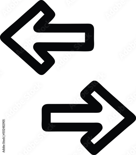 Transfer icon. Exchange arrow icon, vector illustration