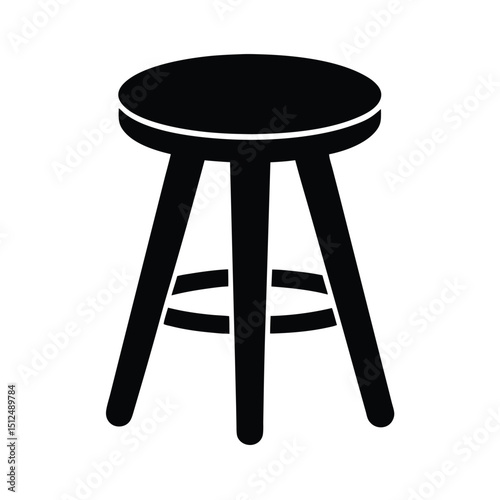 Lightweight Stool Icon Vector Illustration
