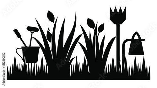 Microphone Icons in Black Silhouette Vector