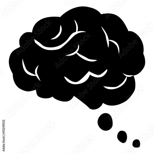 Brain thinking cut out