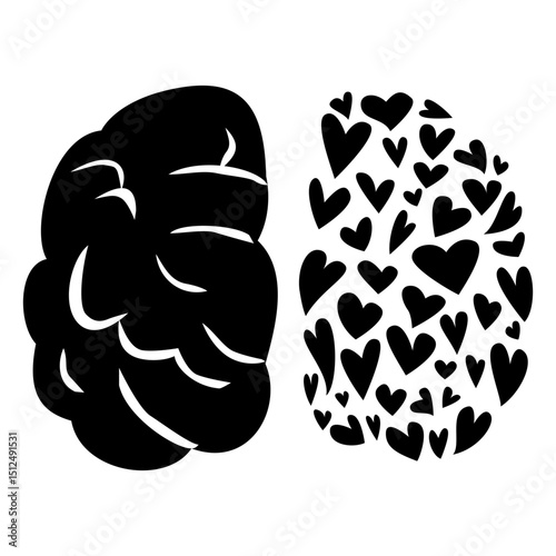 Brain and hearts cut out