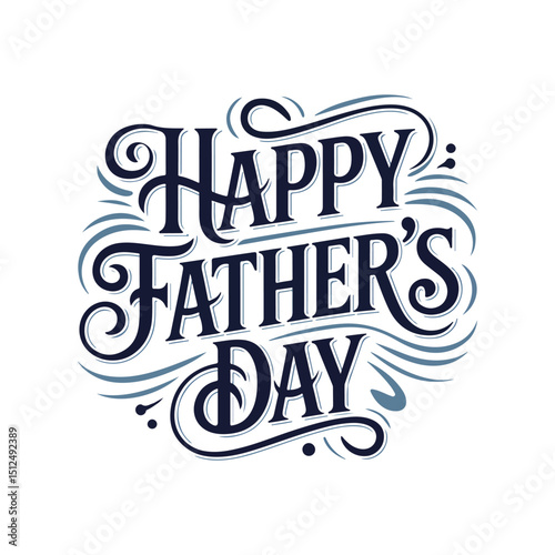 Fathers Day Vector Design – Celebrating Dad's Day	